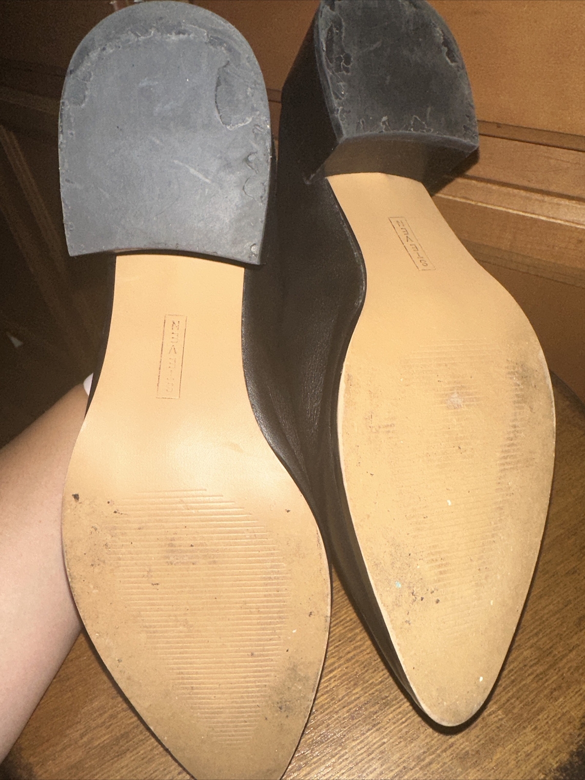 Steve Madden Slip On Backless Solid Black Pointed… - image 7