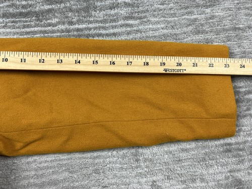 Vintage Oleg Cassini Blazer Womens 16 Mustard Yellow Wool Jacket - Picture 6 of 14