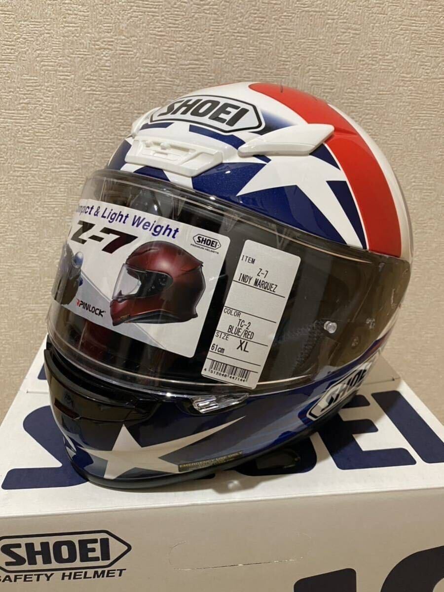 SHOEI Z-7 INDY Helmet Signed Marc Marquez MotoGP Rossi ARAI YZR-M1