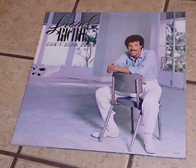 LIONEL RICHIE CANT SLOW DOWN LP GATEFOLD VINYL, 6059 ML 1983 Record LYRIC INNER