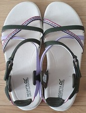 Regatta MS63740 Lady Santa's Roma Walking Sandals size 6 Khaki/Purple