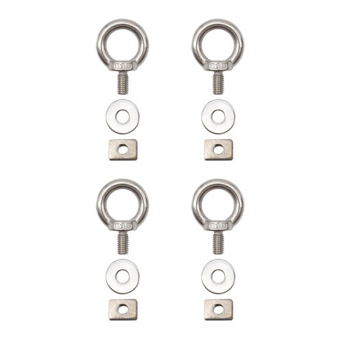 4pcs Lifting Eye Bolts with T-Slot nuts Stainless Steel M8 Ring - Picture 5 of 5