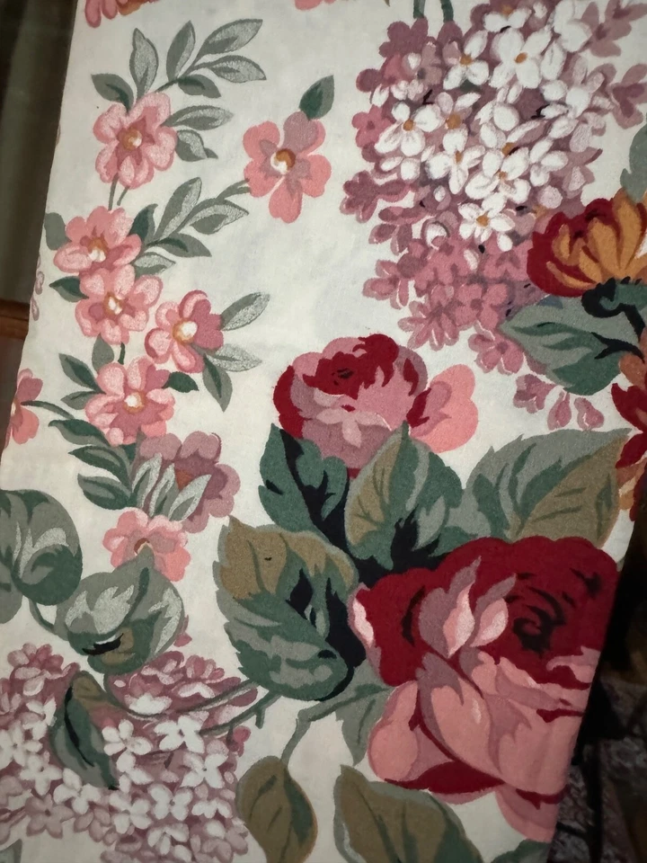 NEW VINTAGE RALPH LAUREN ALLISON FLORAL RECTANGULAR BANQUET TABLECLOTH 58" x 106 - Image 3 of 4