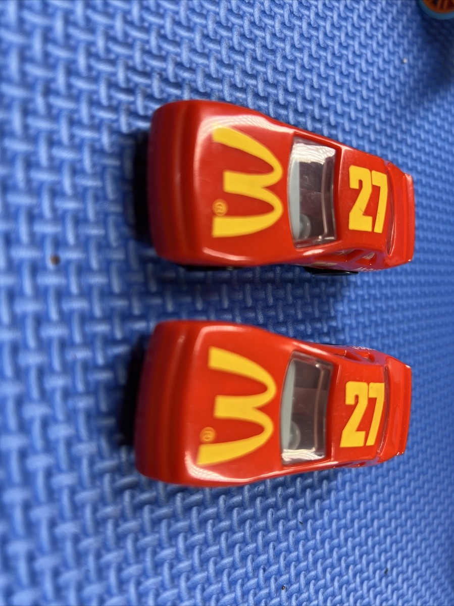 Mattel Made For Mc Donalds Racing Cars Red Logo 27 White