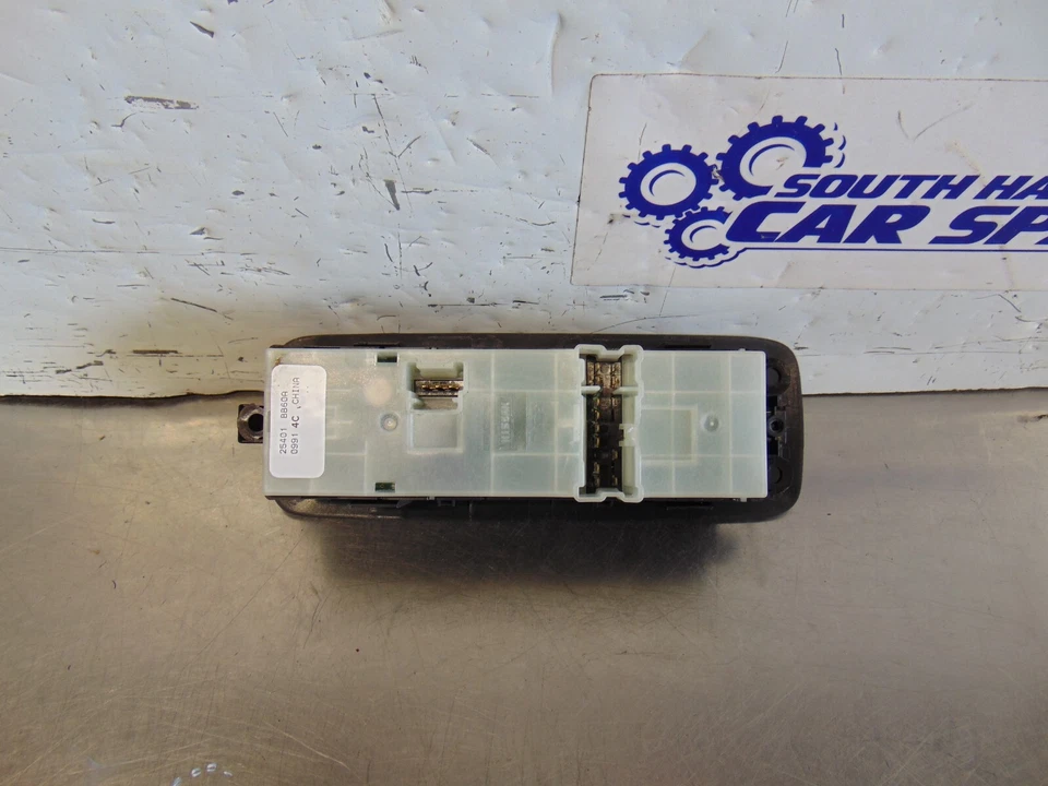 Interruptor de ventana Nissan Qashqai J10 06-13 4 vías maestro y bloqueo 25401BB60A Foto 4 de 4