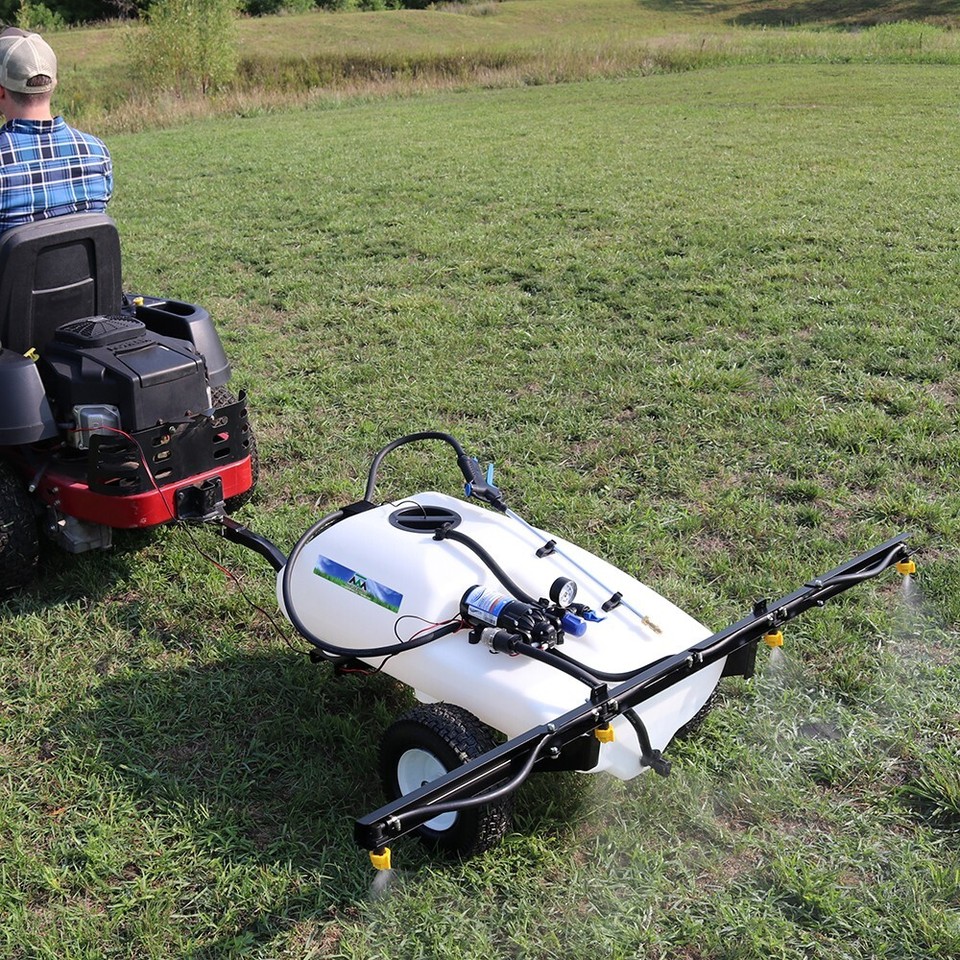 Master MFG 24 Gal Deluxe Trailer Broadcast Sprayer for ATV's & UTV'S, 2 ...