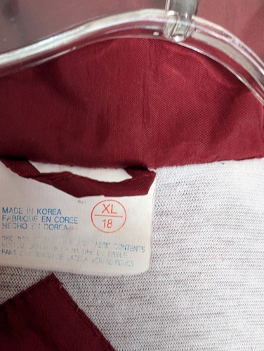 Vintage San Francisco 49ers NFL Kids Touchdown Club Jacket XL Red Zip Hole** - Picture 19 of 21
