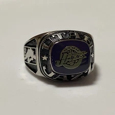 Balfour NBA Utah Jazz Ring Pick Your Size Silver Tone Vintage