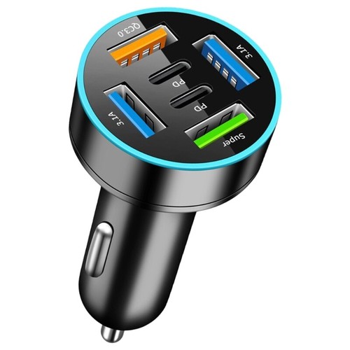 High Speed Charging Car Adapter with Various Multiple Port 66W Total Output - Zdjęcie 11 z 14
