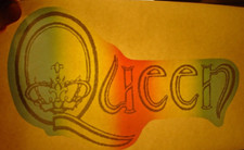 QUEEN VINTAGE 1970's ROCK ROLL MUSIC IRON ON TRANSFER B-10 -NICE