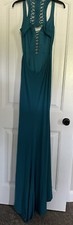 Clarisse TEAL JERSEY GOWN - SIZE 6 PROM/FORMAL/PAGEANT