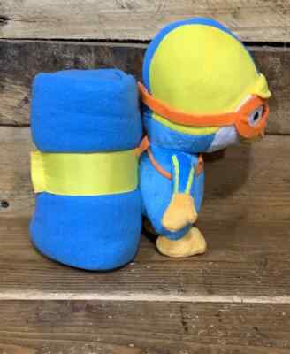 NEW PORORO Korean Air Plush The Little PENGUIN Stuffed Animal Toy W/Blanket