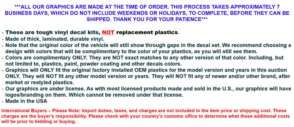 Calcomanías adhesivas gráficas ATV para Polaris Trail Boss 330 04-09 TFLAMES Y K Foto 2 de 2