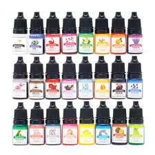 Liquid Epoxy Resin Pigment Translucent Resin Colorant Concentrated 24 Colors set