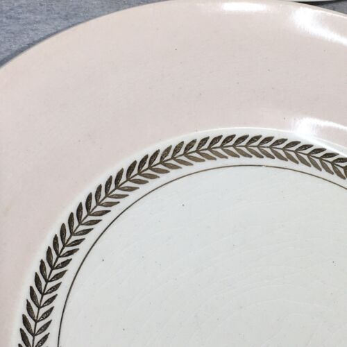 2 American Limoges Federal Luncheon Plates Coral Pink CandleLight 22K Gold 9.25" - Picture 5 of 9