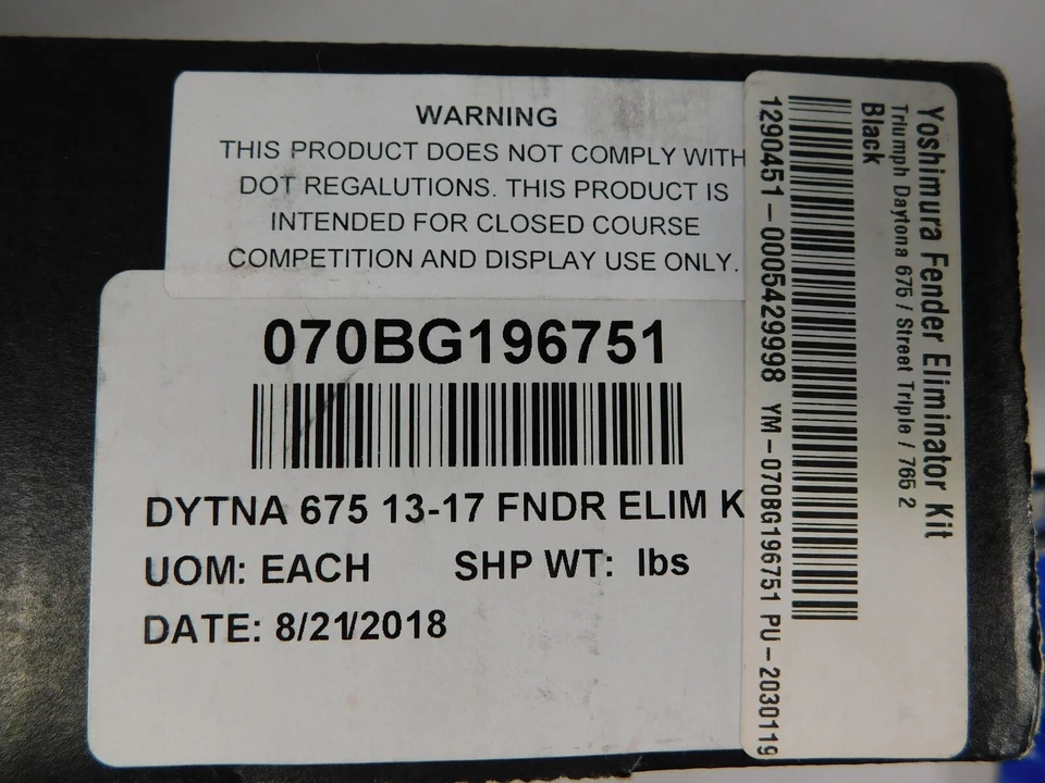 Yoshimura 070bg196751 Triumph Daytona 675 Street Triple R NUEVO COMPLETO Foto 2 de 4