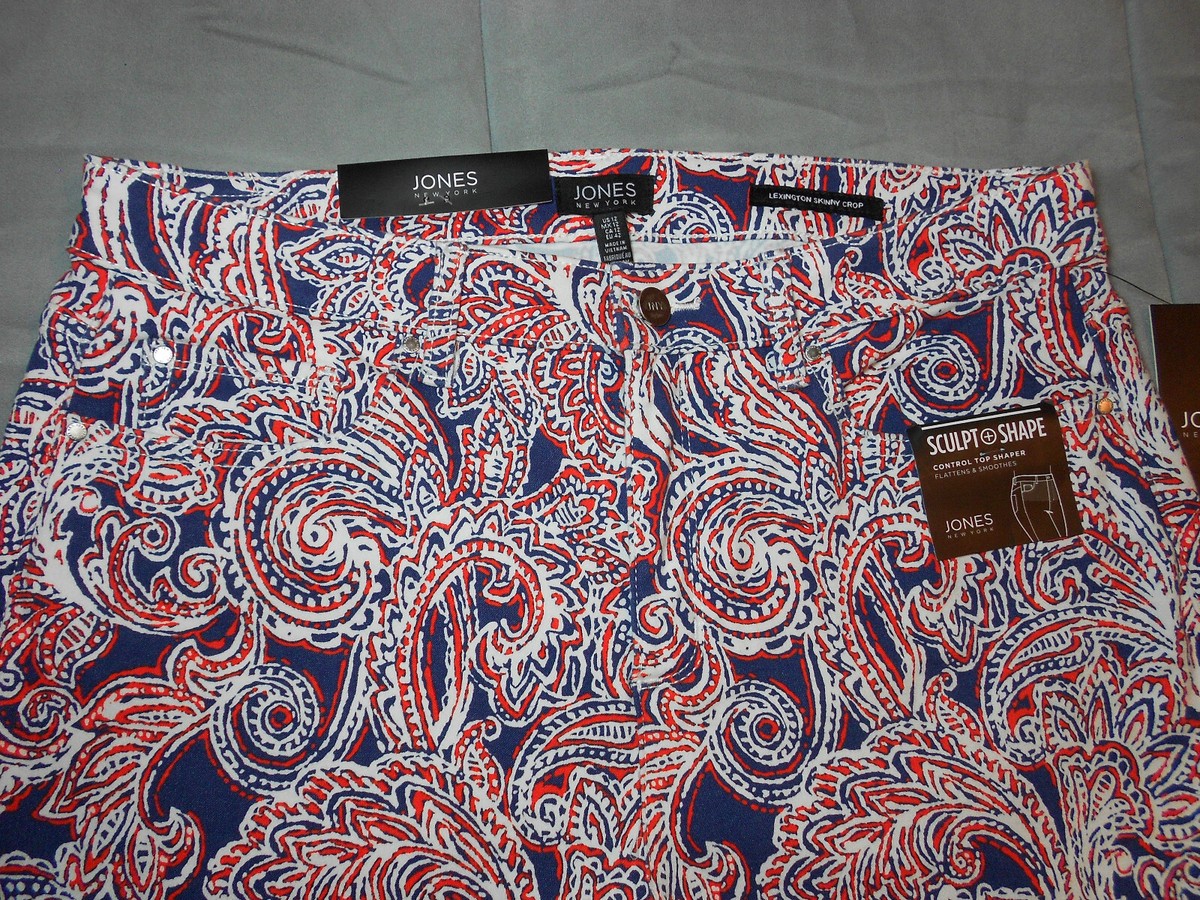 NEW JONES NEW YORK size 12 31 SKINNY CROP pants 26