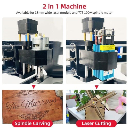 CNC 3018 Pro Laser Engraver Machine Wood Router Machine Milling 3 Axis Control - Picture 2 of 20