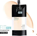 Maybelline Fit Me Matte + Poreless Foundation Makeup, -110 Porcelain - 1.3 FL OZ