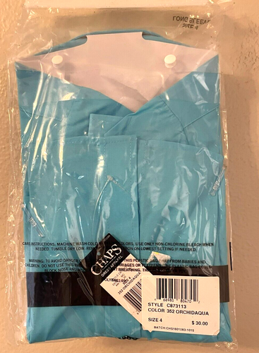 Chaps Boys Youth Size 4 Dress Shirt & Clip On Tie New With Tags Retail $30.00 - Picture 2 of 2