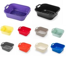Addis 10L Large Washing Up Bowl Kitchen Basin Sink Plastic Bowl with Handles
