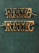 WW1 British army shoulder titles RAMC reproduction