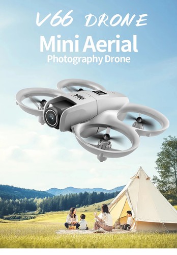 V66 Mini Drone with Camera HD WiFi FPV Drone Obstacle Helicopter Quadcopter Toy - Picture 12 of 27