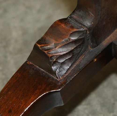 ANTIQUE THOMAS CHIPPENDALE CLAW & BALL CARVED BERGERE BROWN LEATHER ARMCHAIR - Picture 22 of 22