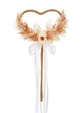 Flower Girl Wand Wedding - Champagne Floral Fairy Wand for Princess Boho Wedd...