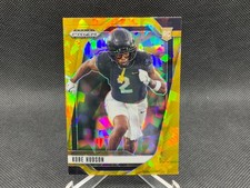 2025 Prizm Draft Picks KOBE HUDSON RC Gold Cracked Ice #136 UCF
