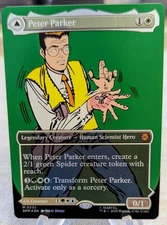 Peter Parker 0232 Amazing Spider-Man Borderless Foil Marvel’s Spider-Man SPM MTG