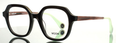 WOOW Warm Up 1 5139 Sparkling Black Womens Square Eyeglasses 50-21-140 B:45