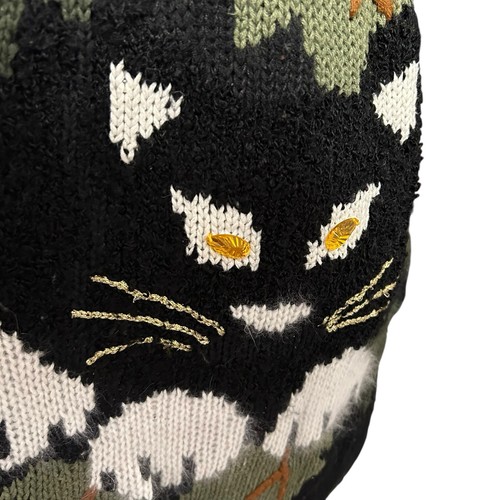 Vtg A Little Extra Spice Womens Halloween Sweater 20W/2XL 90s Pumpkin Black Cat - Picture 8 of 14