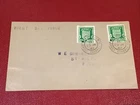 JERSEY CHANNEL ISLANDS 1942 1/2d  x2. ON FIRST DAY COVER
