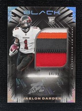 2021 Panini Black Rookie Silver 64/99 Jaelon Darden #238 Patch Auto 0s27