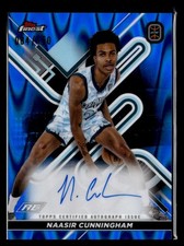2022-23 Finest Naasir Cunningham Finest Autographs Blue RayWave Refractor #/150