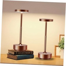 2 Pack Cordless Table Lamp Rechargeable - Waterproof, Touch 3 2 Pack Coffee