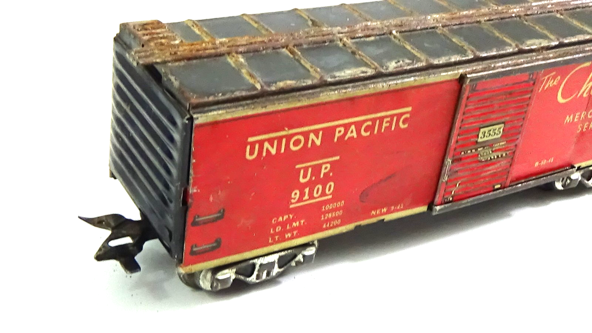 Vintage Marx 3555 Box Car The Challenger Union Pacific 9100 O