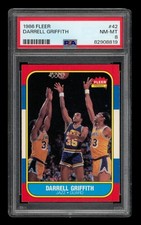 1986-87 Fleer Set-Break # 42 Darrell Griffith PSA 8 NM-MT
