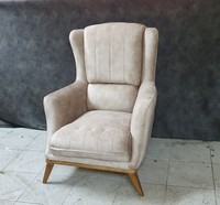 Luxus Sessel Wohnzimmer MöBel Modern Designe Beige Einsitzer Relax Club