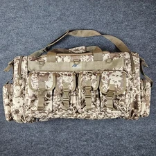 NexPak Tactical Duffel Range Bag Digi Camo Tan 22" Durable Heavy Duty Canvas