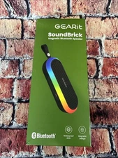 GEARit SoundBrick Portable Bluetooth Speaker Magnetic 16W IPX6 RGB BRAND NEW