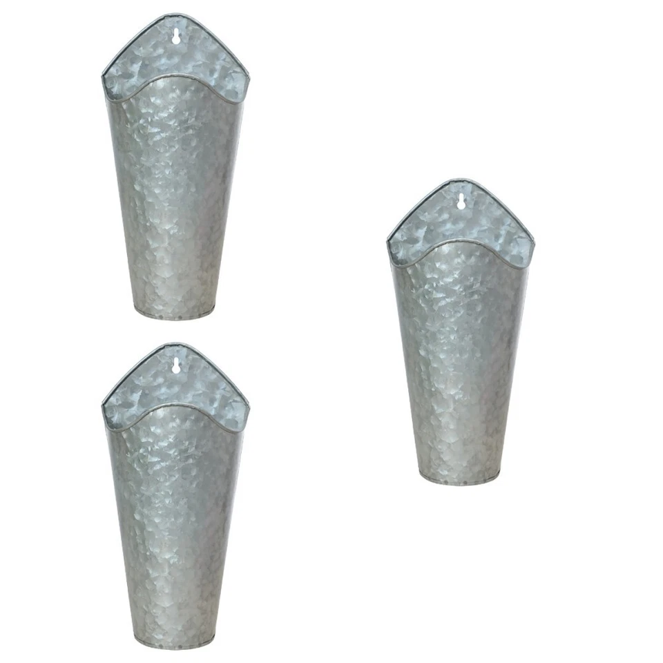  3 Count Blumentopf Hängend Metall Wand-Blumentopf Heimdekoration - Bild 3 von 4