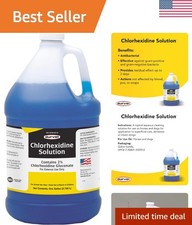 1 Gallon Chlorhexidine 2 Antiseptic for Dogs Horses - Effective Wound Care