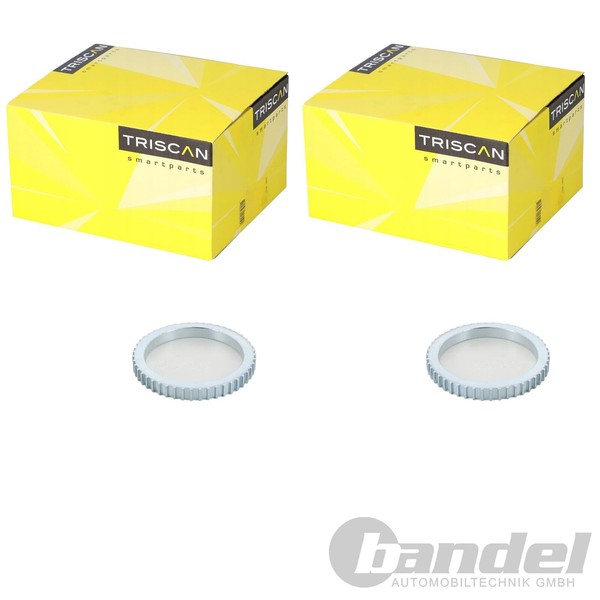 2X Triscan ABS-RINGE Vorne Passend FüR CitroËN AX Saxo Peugeot 106 206 206+-image