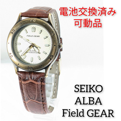 Seiko Alba Field Gear Analog Quartz Men Men'S Battery Replaced