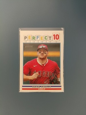 2025 Topps Heritage High Number Mike Trout P10-6 Angels