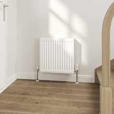 Flomasta Type22 Double Panel Radiator White 500x500mm Heating Convector Steel UK