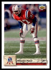1992 Upper Deck Maurice Hurst New England Patriots #336