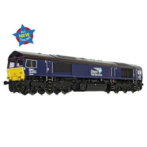 50-009 Class 66/3 66304 DRS Kompass (kleines Logo) Lok Spur O Bachmann | Zustand: New